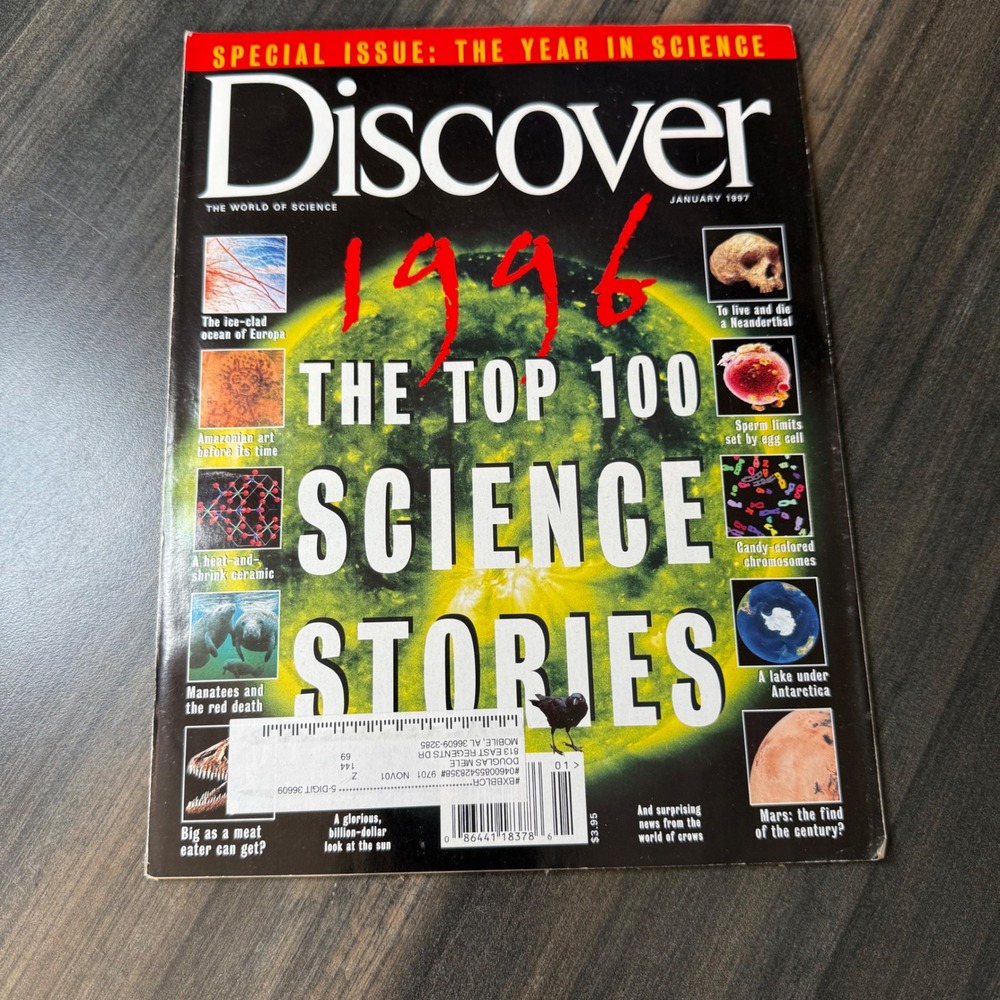 Discover Magazine January 1997 The Top‎ 100 Science Stories Special Issue